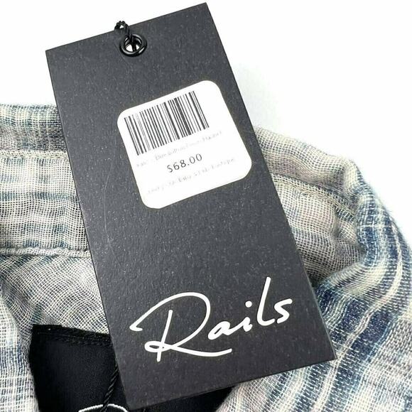 NWT Rails Button Double Gauze Down Shirt - Picture 8 of 9